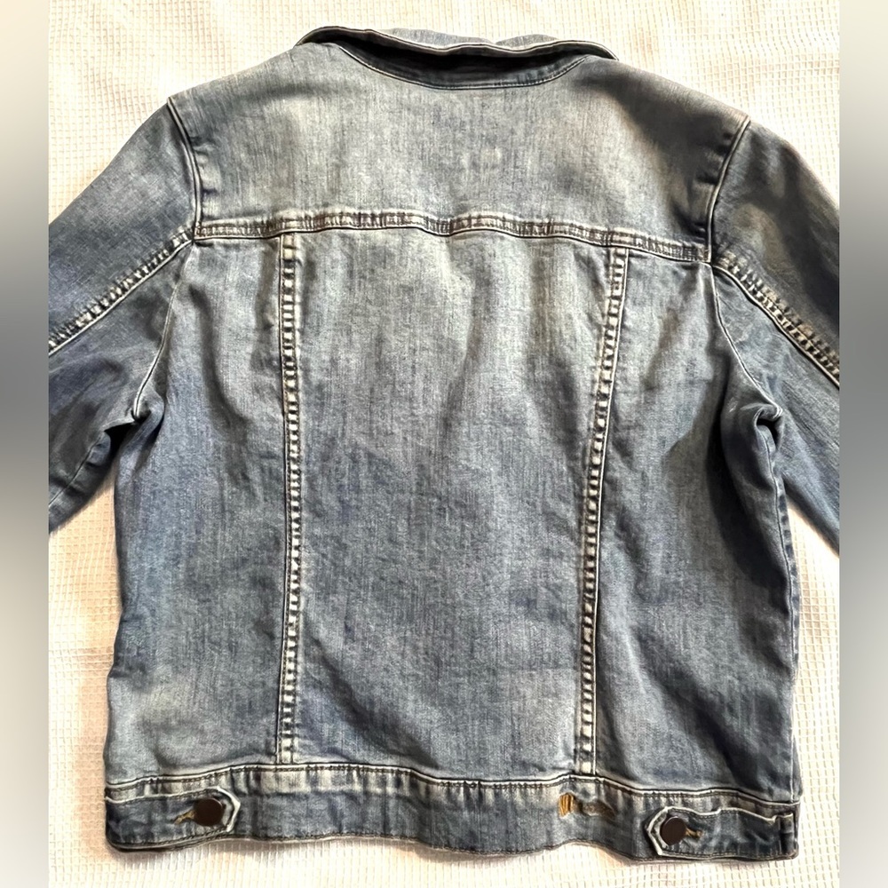Kut from the Kloth Light Blue Denim Jean Jacket - Picture 9 of 16